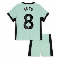 Camisa de time de futebol Chelsea Enzo Fernandez #8 Replicas 3º Equipamento Infantil 2023-24 Manga Curta (+ Calças curtas)